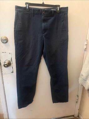 Men's Classic Navy Cotton Chinos